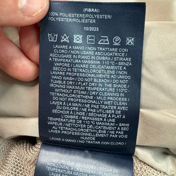 NWT Herno Men's Gilet Mixed Media Zippered Vest Knit Padded Beige/Tan Size 52 - Picture 10 of 10